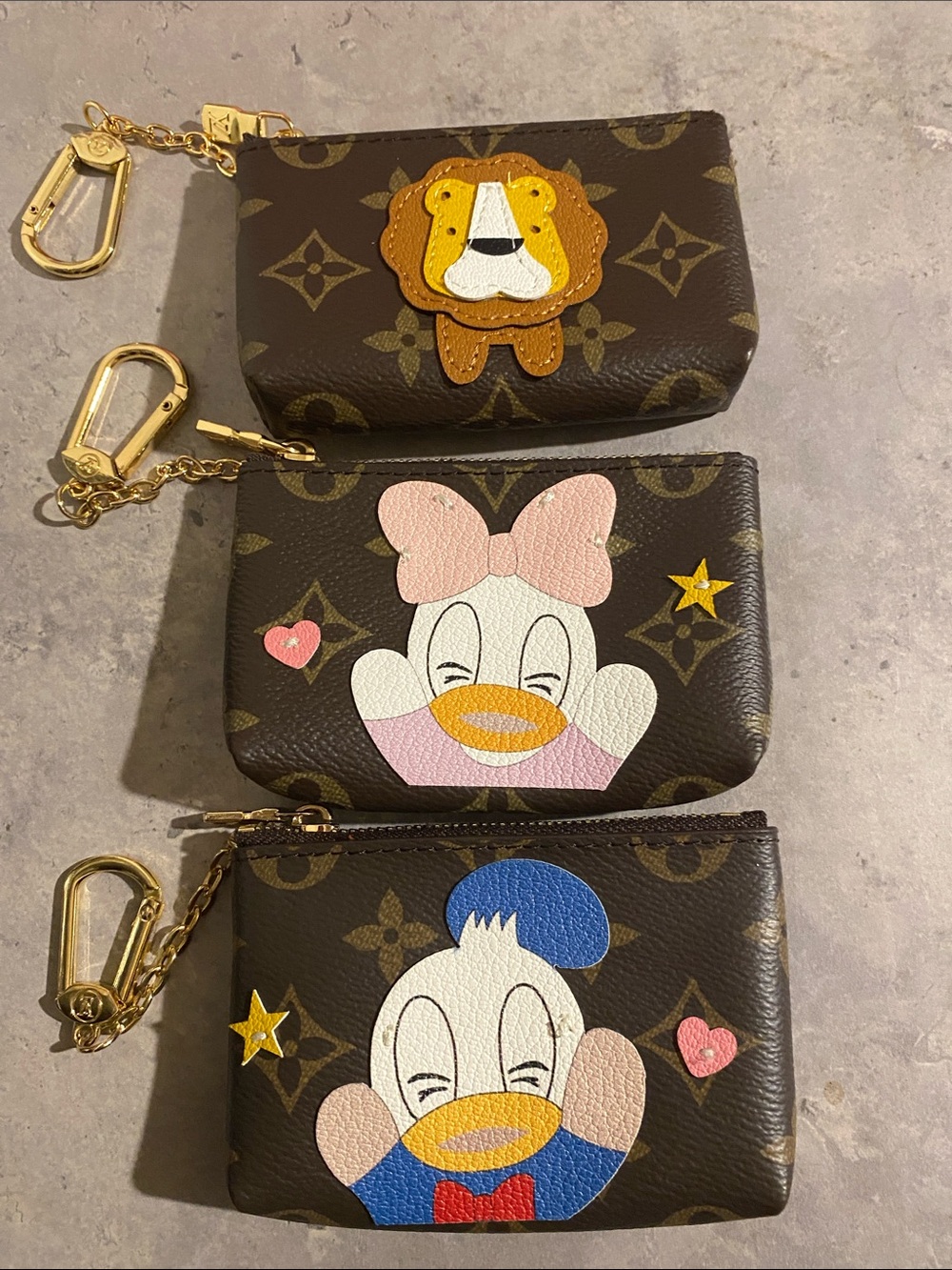 Unbranded Monogram Character Fashion Pouch